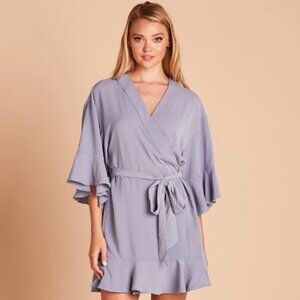 Birdy Grey Women's Kenny Ruffle Robe Dusty Blue